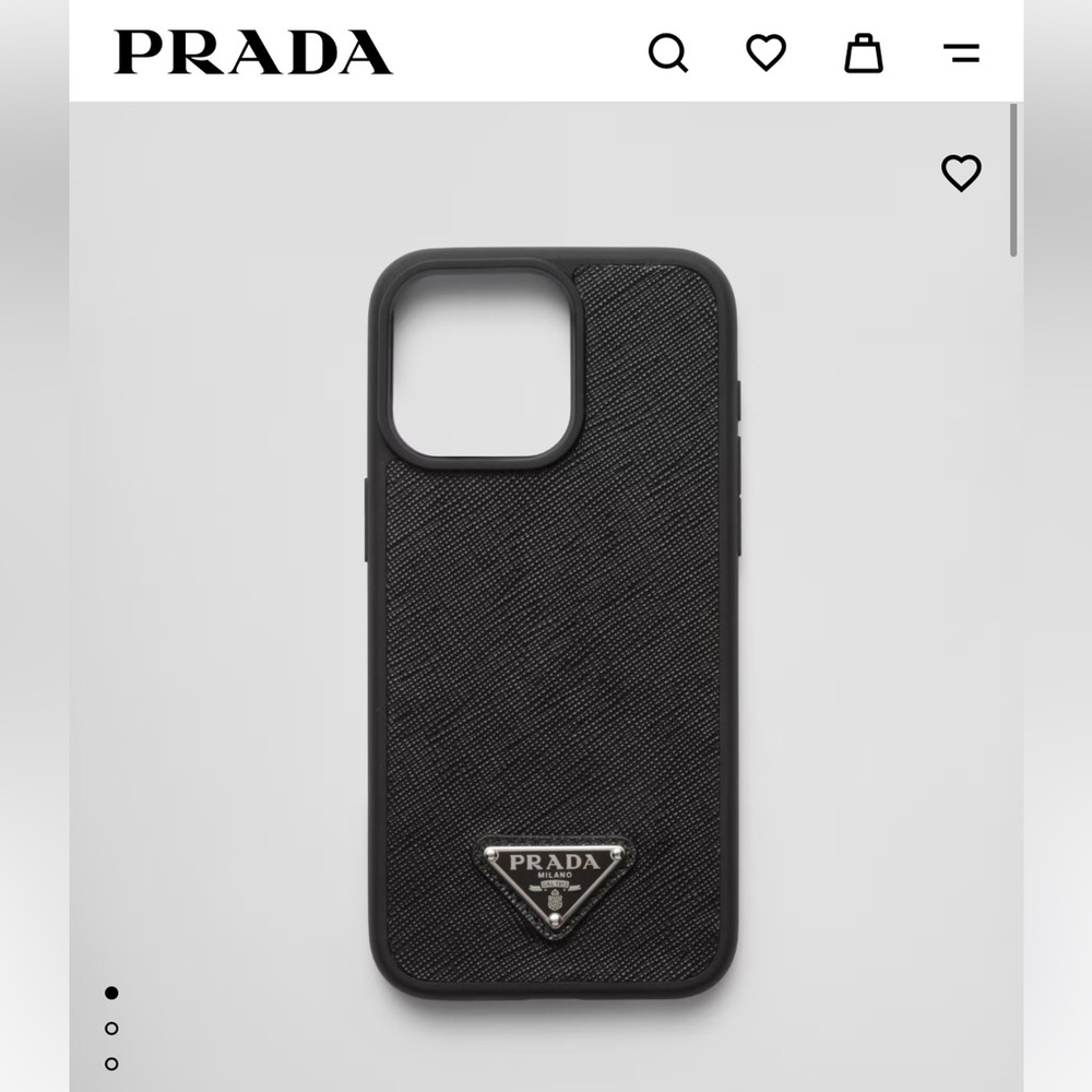 Prada Saffiano Leather Phone Case for iPhone 15 pro max